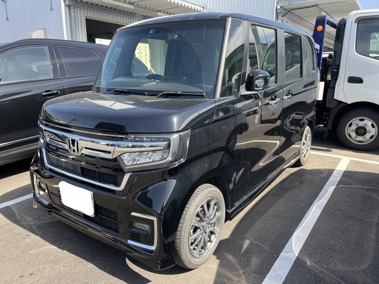 N-BOXカスタム／JF3　コムテックドラレコ／HDR965GW　取付