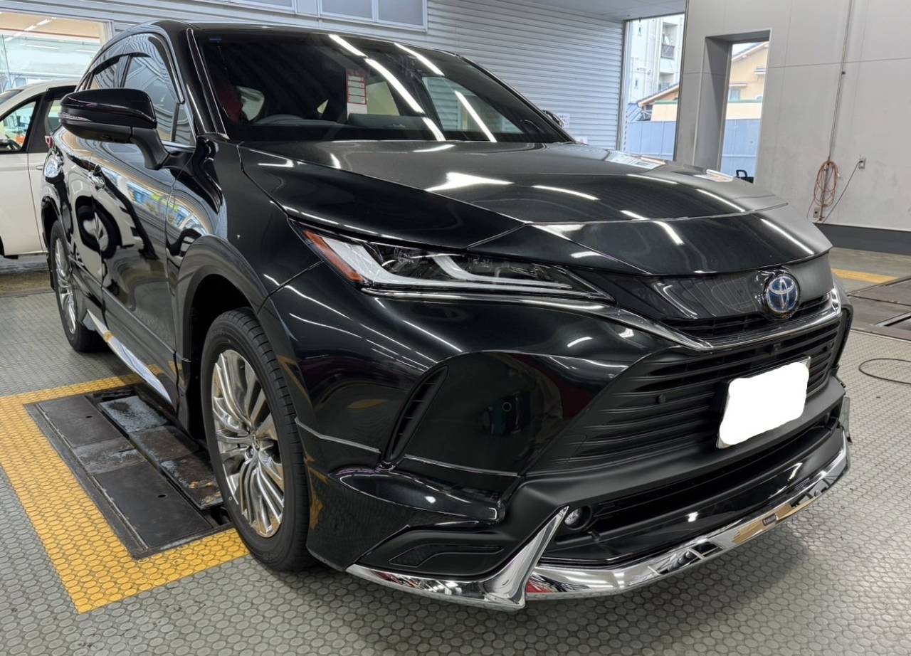 ハリアーHV／AXUH80　モデリスタエアロパーツ、マフラーカッター　取付