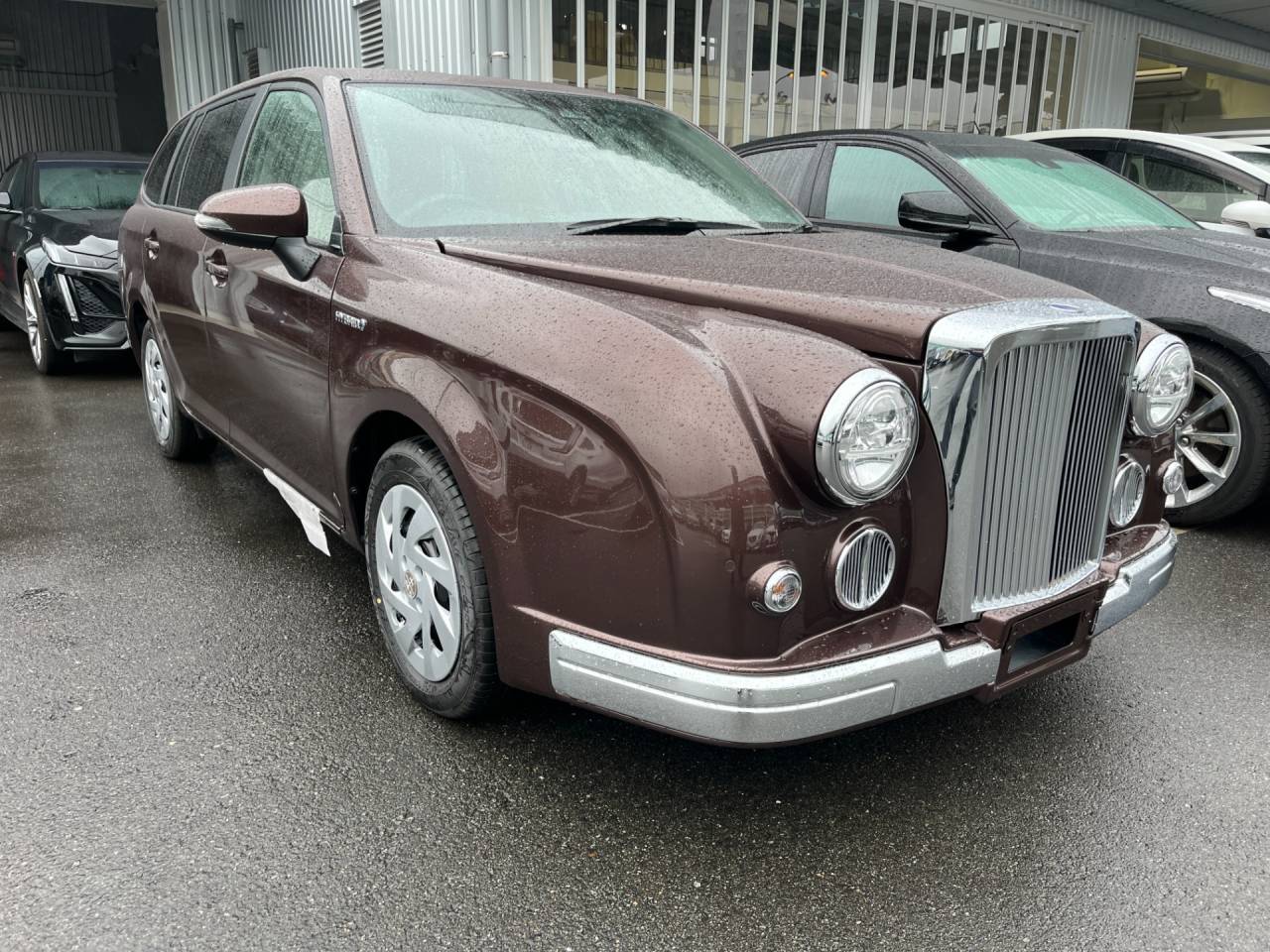 光岡自動車リューギワゴン（カローラフィールダー）／NKE165　ナビ、DOPバックカメラ、連動型ドラレコ前後、ETC2.0車載器　取付