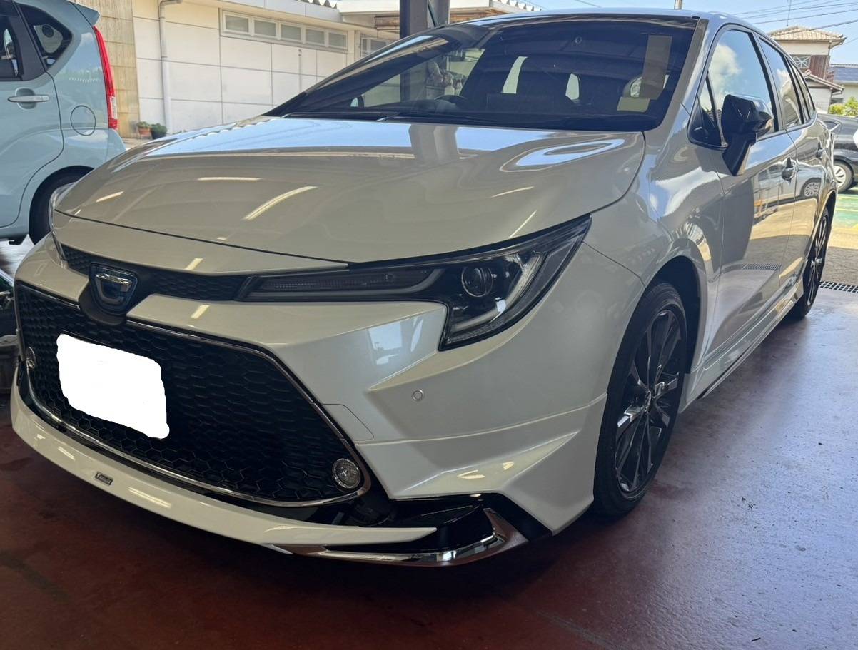 カローラツーリング／ZWE215W　モデリスタエアロパーツ取付